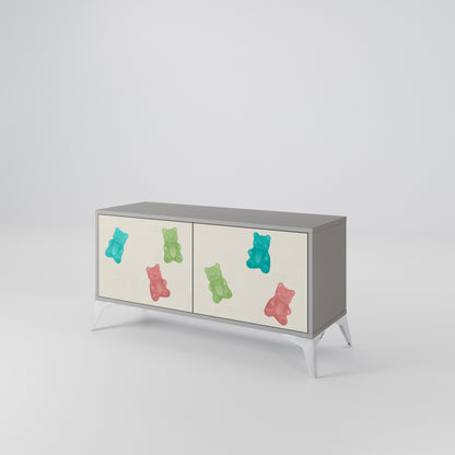 GUMMY BEARS Mobile TV Compatto a 2 Ante