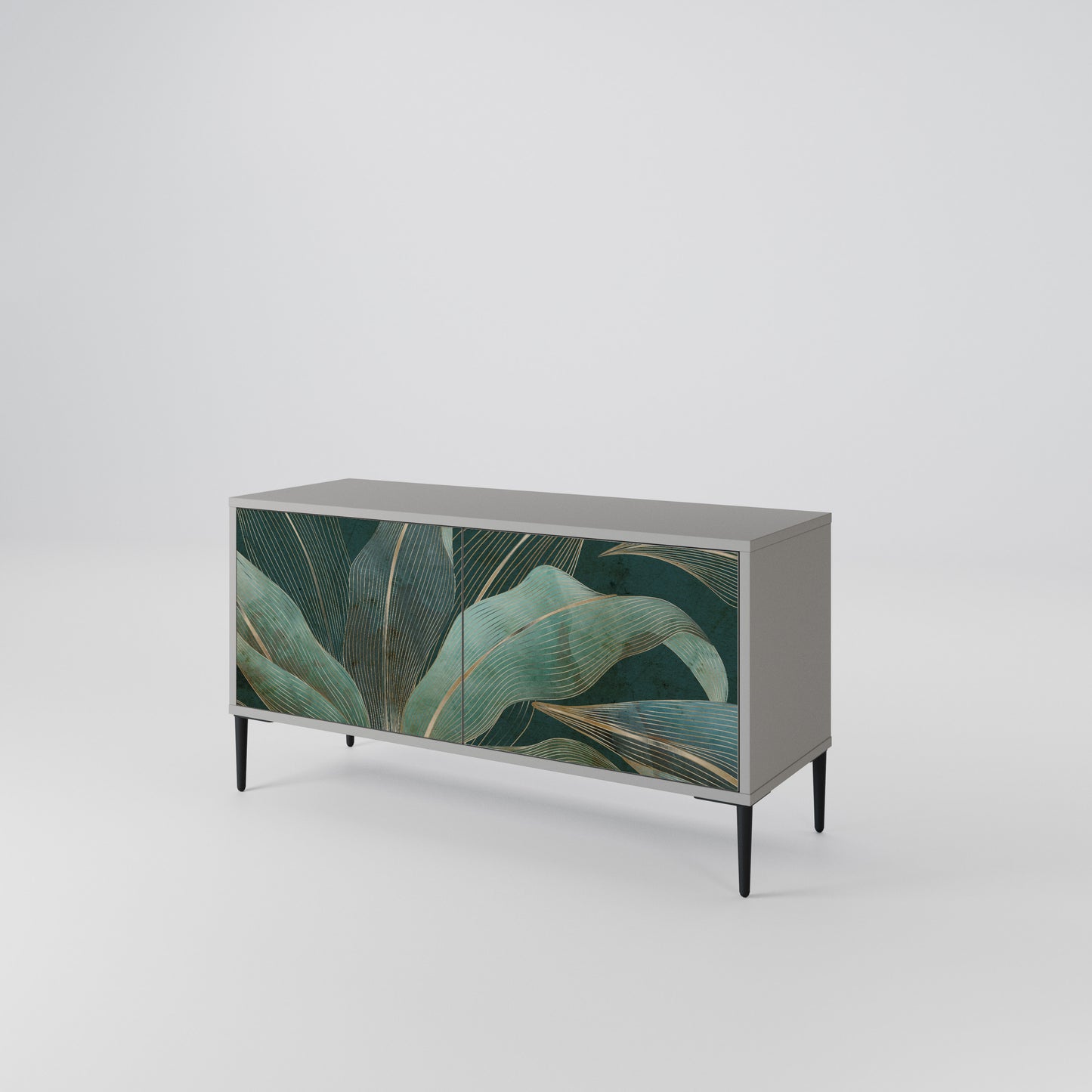 ROYAL GREEN Compact 2-Door TV Cabinet
