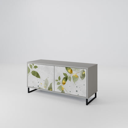 ELEGANT BOTANICS Mobile TV Compatto a 2 Ante