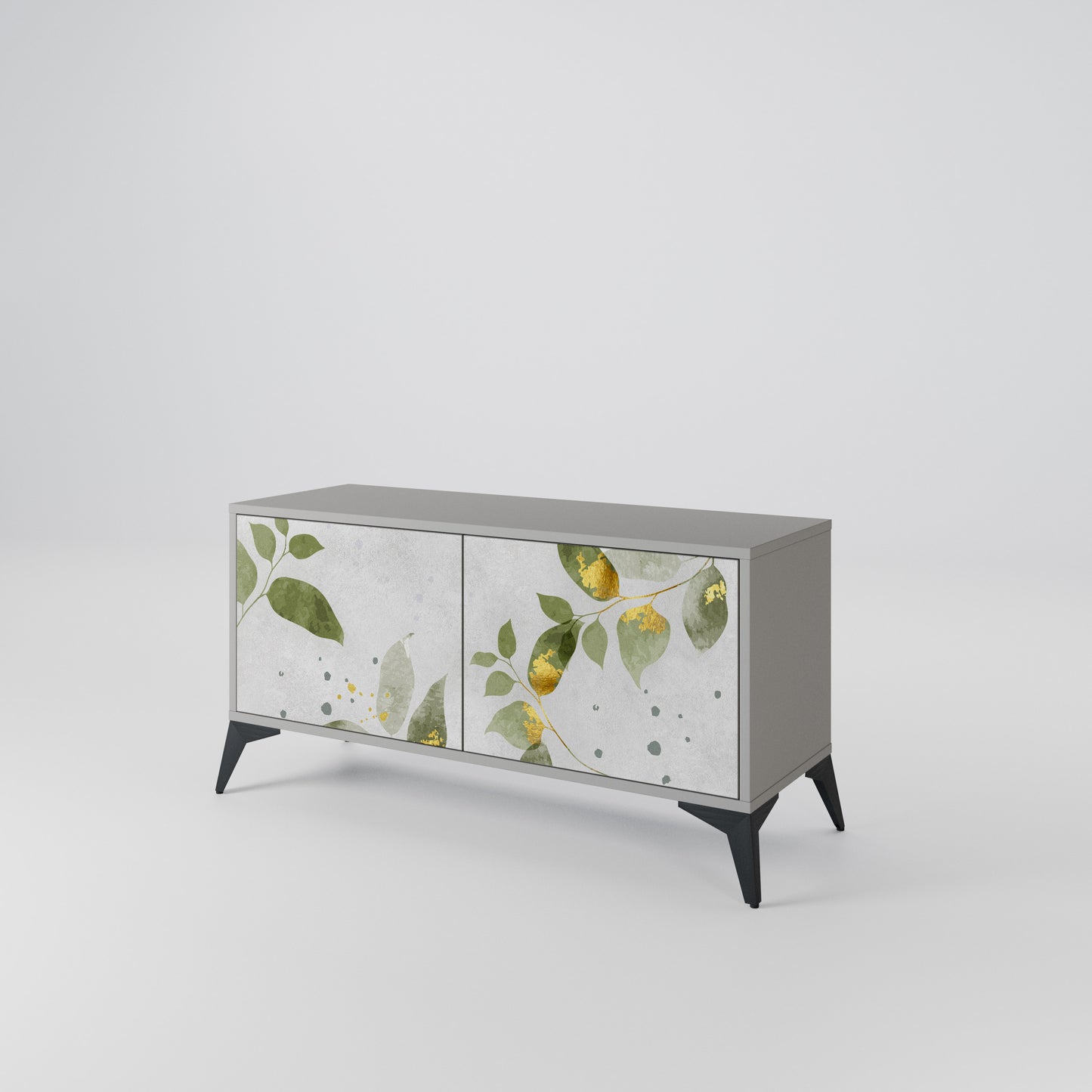 ELEGANT BOTANICS Mobile TV Compatto a 2 Ante