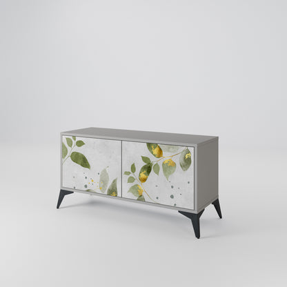 ELEGANT BOTANICS Mobile TV Compatto a 2 Ante