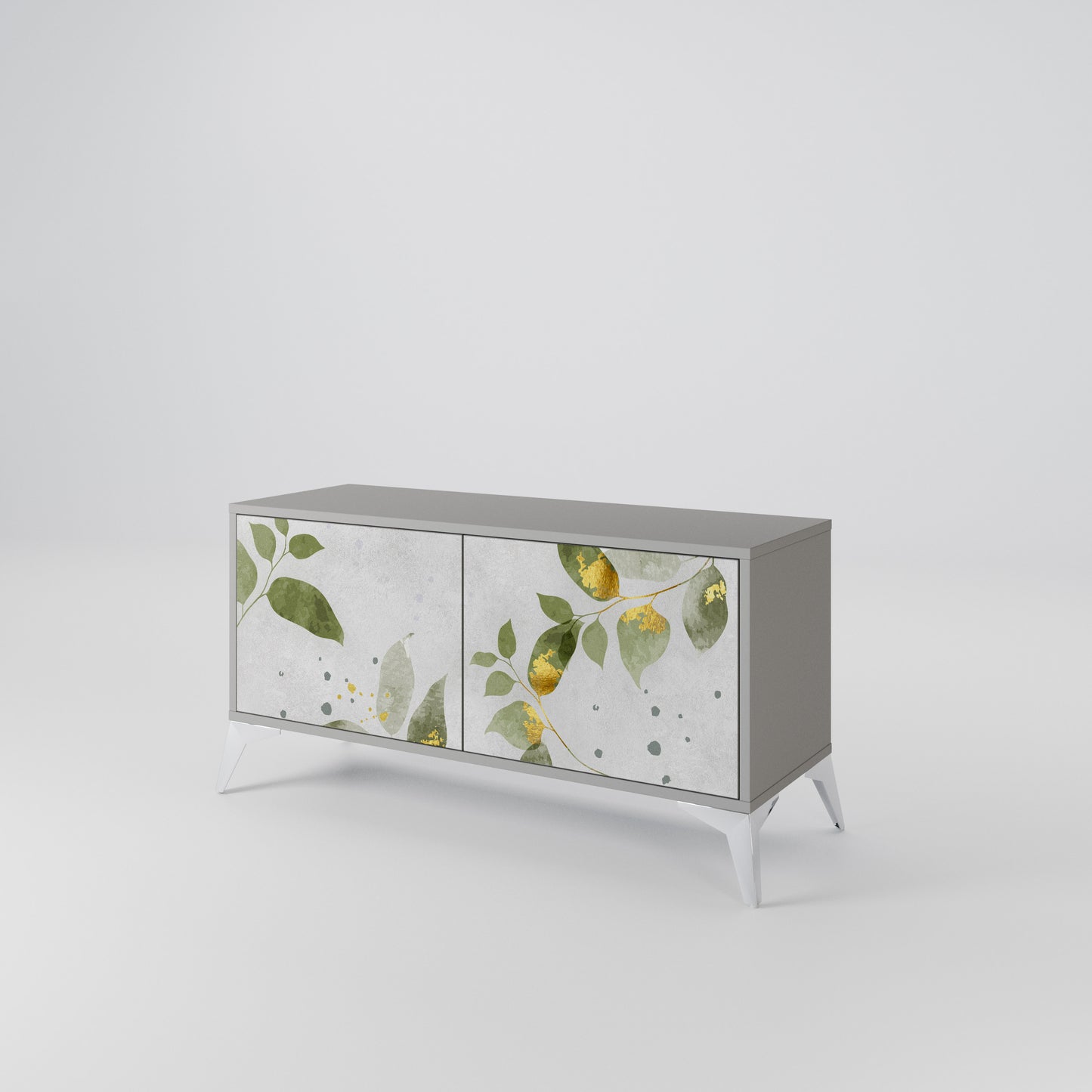 ELEGANT BOTANICS Mobile TV Compatto a 2 Ante