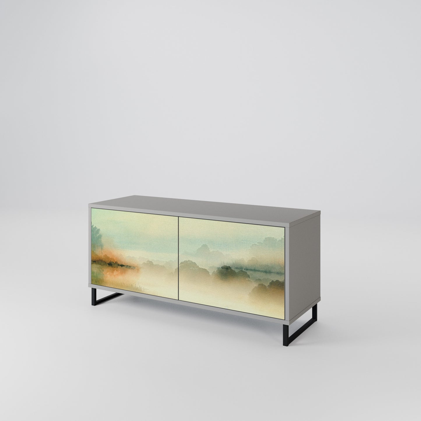 MORNING BY THE LAKE Mobile TV Compatto a 2 Ante