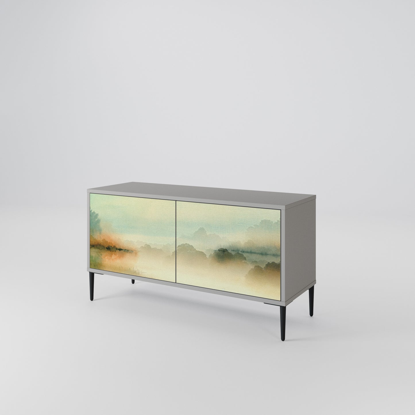 MORNING BY THE LAKE Mobile TV Compatto a 2 Ante