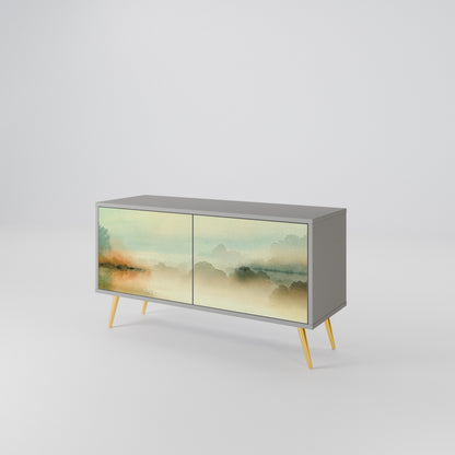 MORNING BY THE LAKE Mobile TV Compatto a 2 Ante