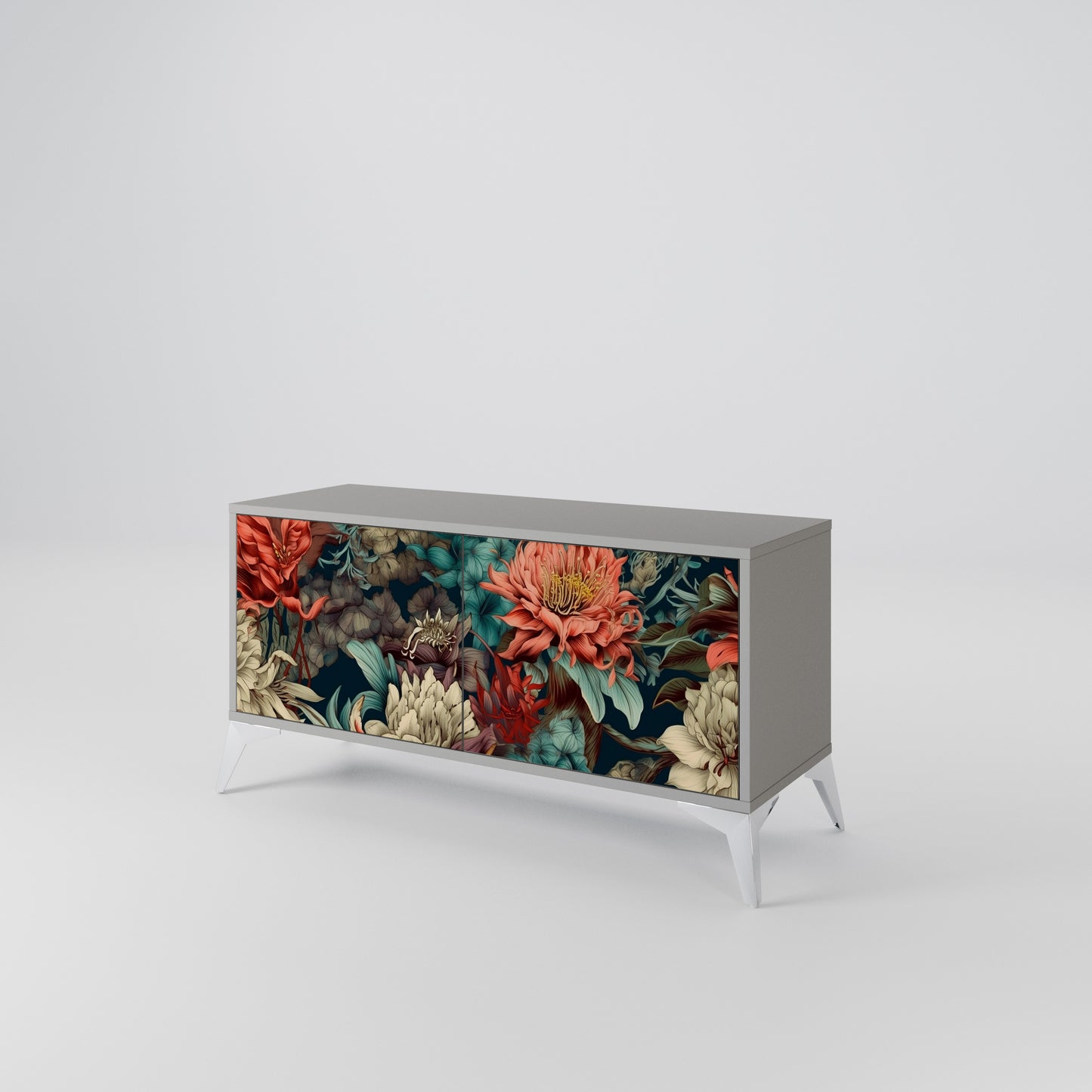 SPROUTING GRACE Compact 2-Door TV Cabinet