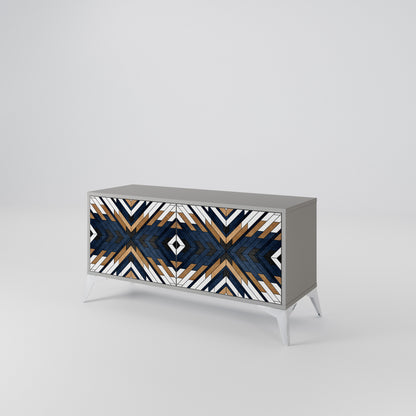 ARTFUL GEOMETRY Mobile TV Compatto a 2 Ante