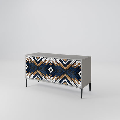 ARTFUL GEOMETRY Mobile TV Compatto a 2 Ante