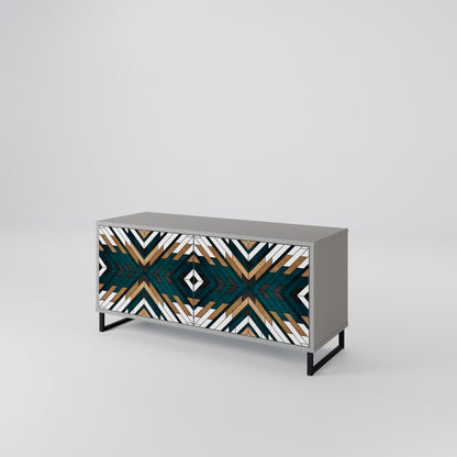 ARTISTIC GEOMETRY Mobile TV Compatto a 2 Ante