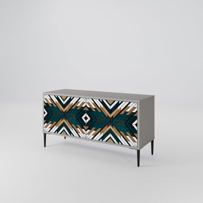 ARTISTIC GEOMETRY Mobile TV Compatto a 2 Ante