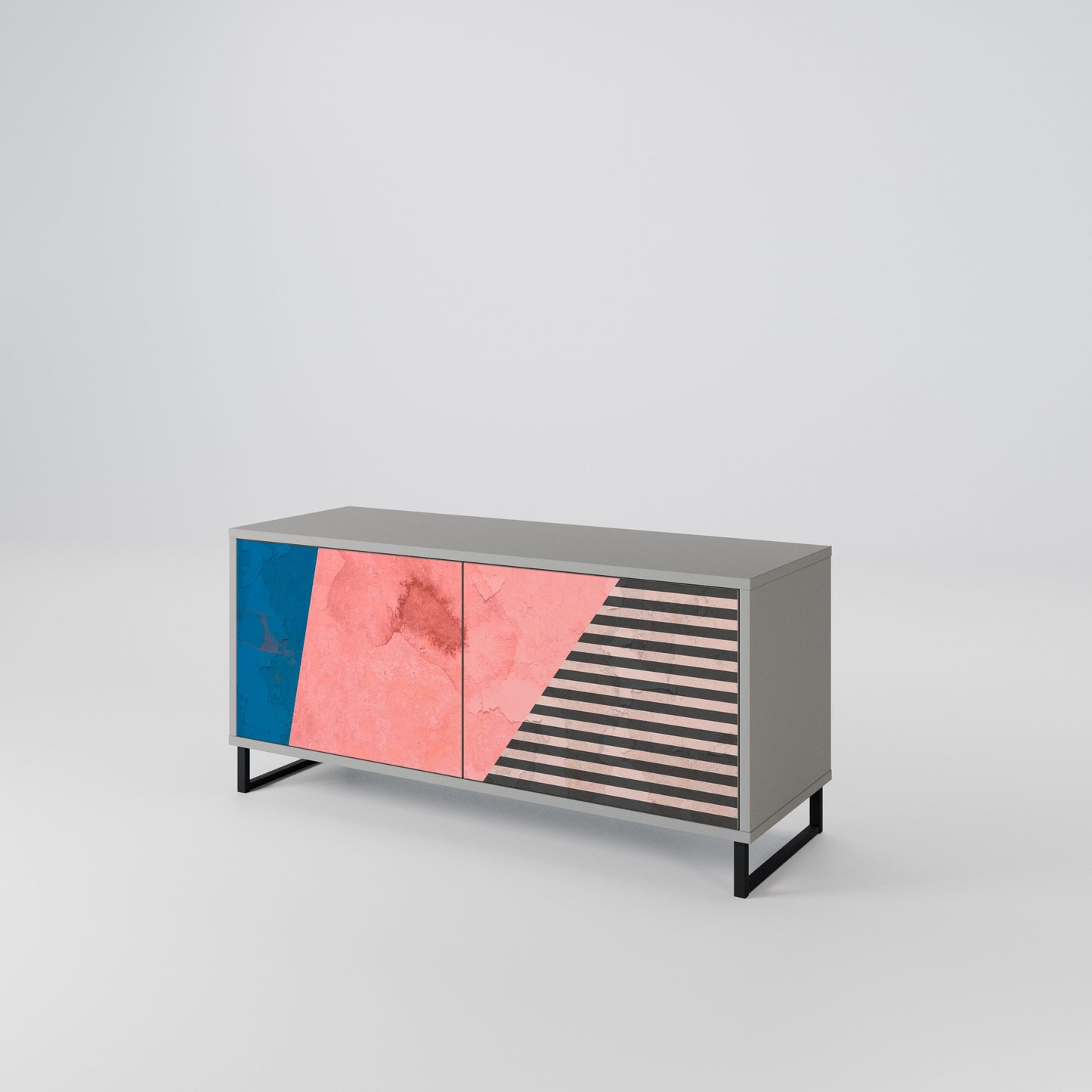 GLAMOROUS STRIPE Mobile TV Compatto a 2 Ante