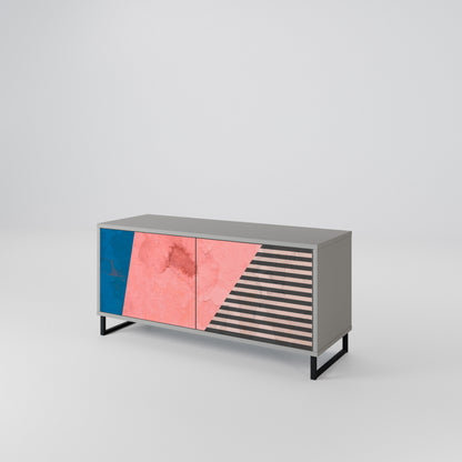 GLAMOROUS STRIPE Mobile TV Compatto a 2 Ante