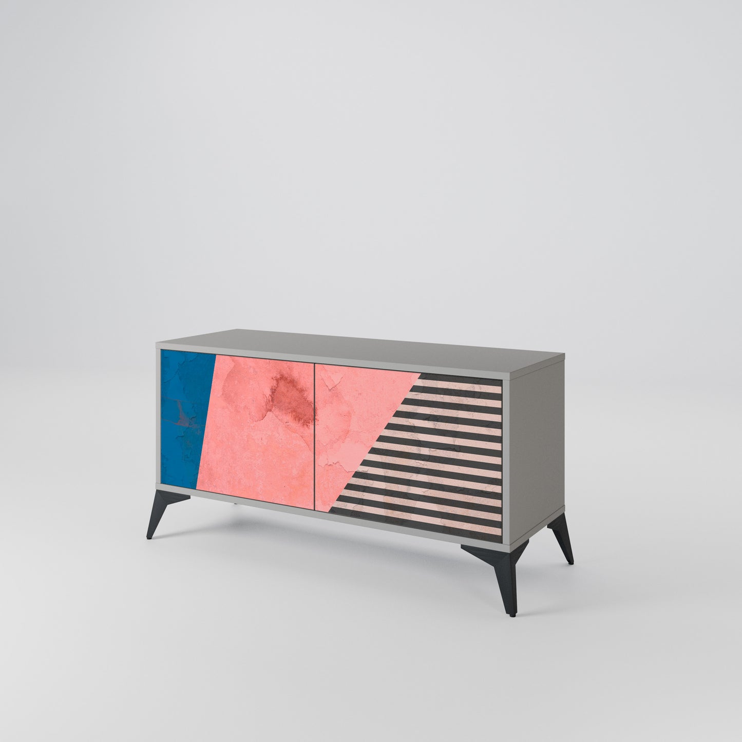 GLAMOROUS STRIPE Mobile TV Compatto a 2 Ante
