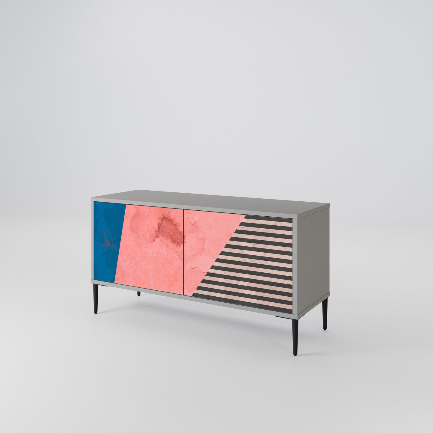 GLAMOROUS STRIPE Mobile TV Compatto a 2 Ante