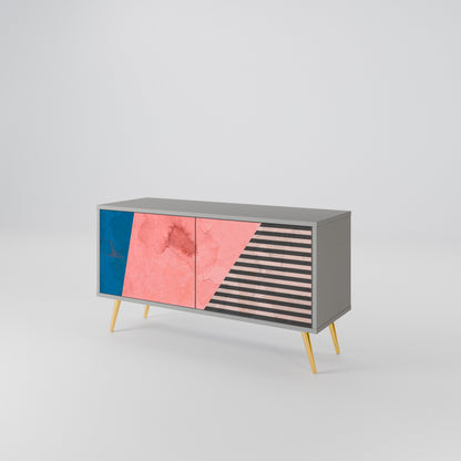 GLAMOROUS STRIPE Mobile TV Compatto a 2 Ante