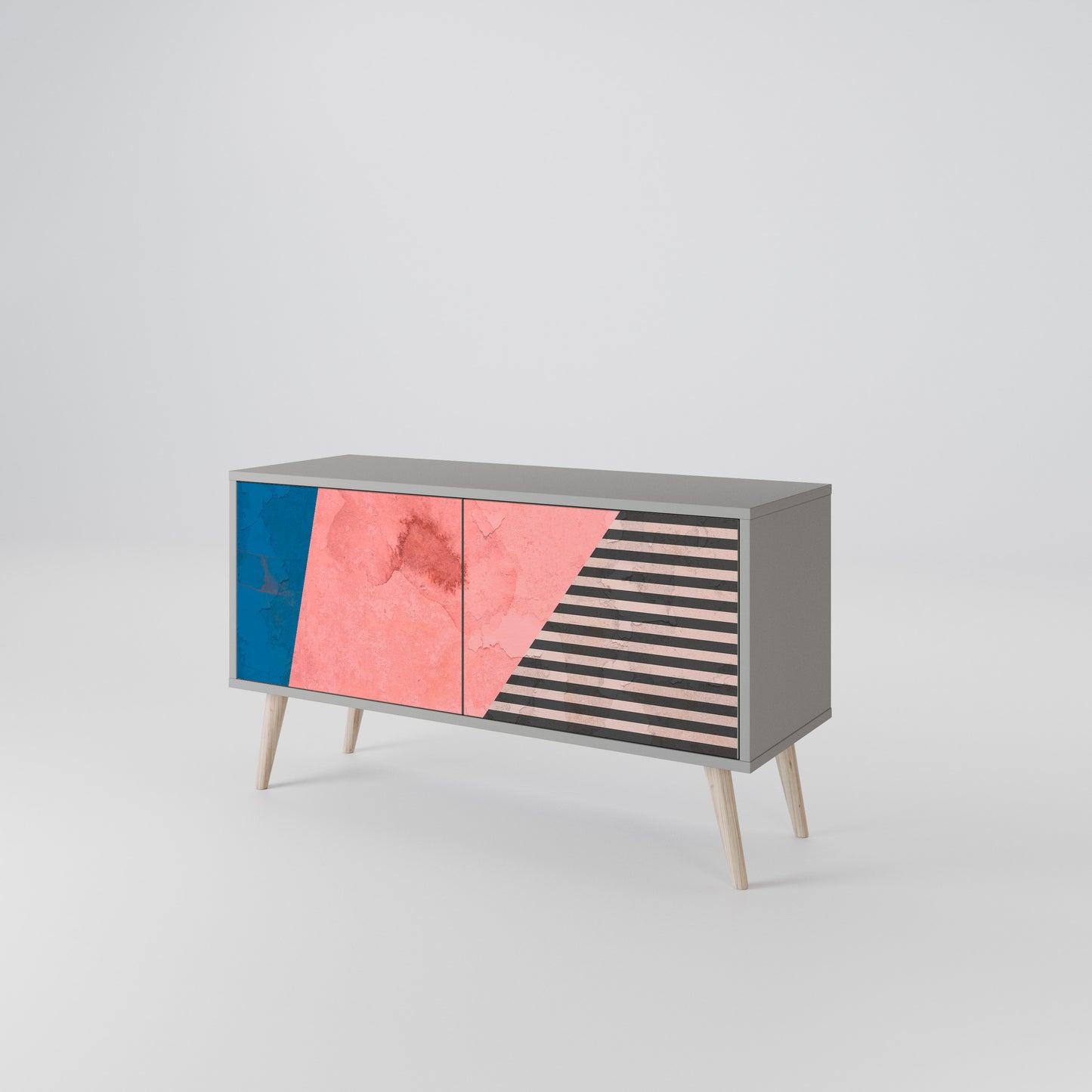 GLAMOROUS STRIPE Mobile TV Compatto a 2 Ante