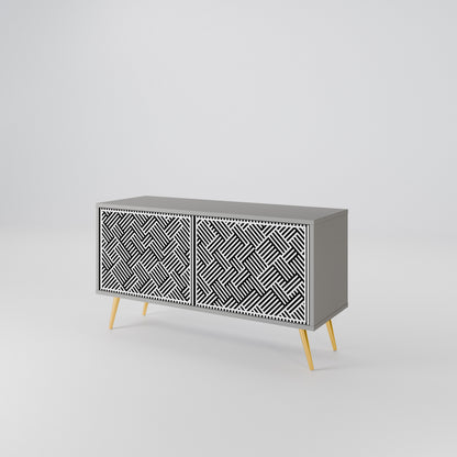 TEMPORARY SEQUENCE Compact 2-Door TV Cabinet