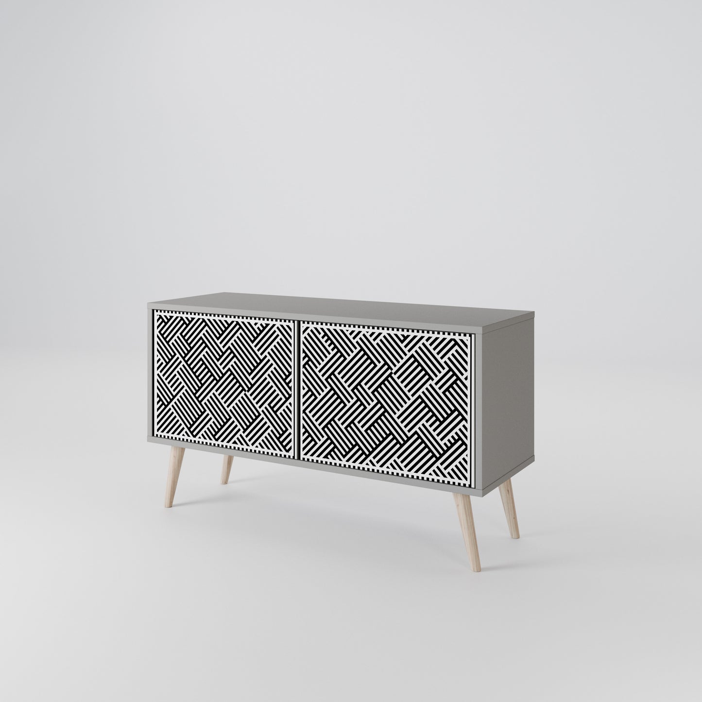 TEMPORARY SEQUENCE Compact 2-Door TV Cabinet
