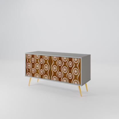 BROWN EYES Compact 2-Door TV Cabinet
