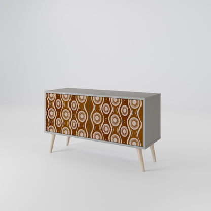 BROWN EYES Compact 2-Door TV Cabinet