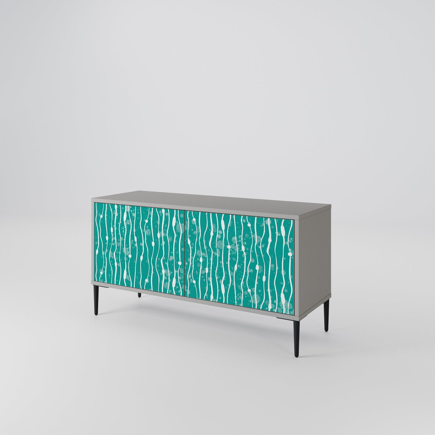 TURQUOISE RAIN Mobile TV Compatto a 2 Ante
