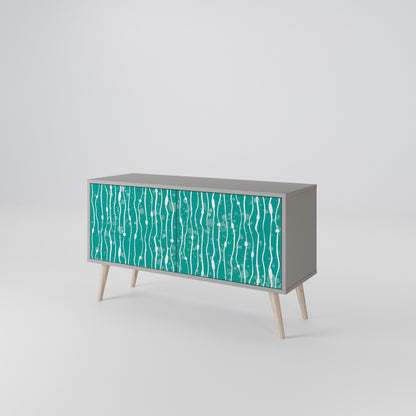 TURQUOISE RAIN Mobile TV Compatto a 2 Ante