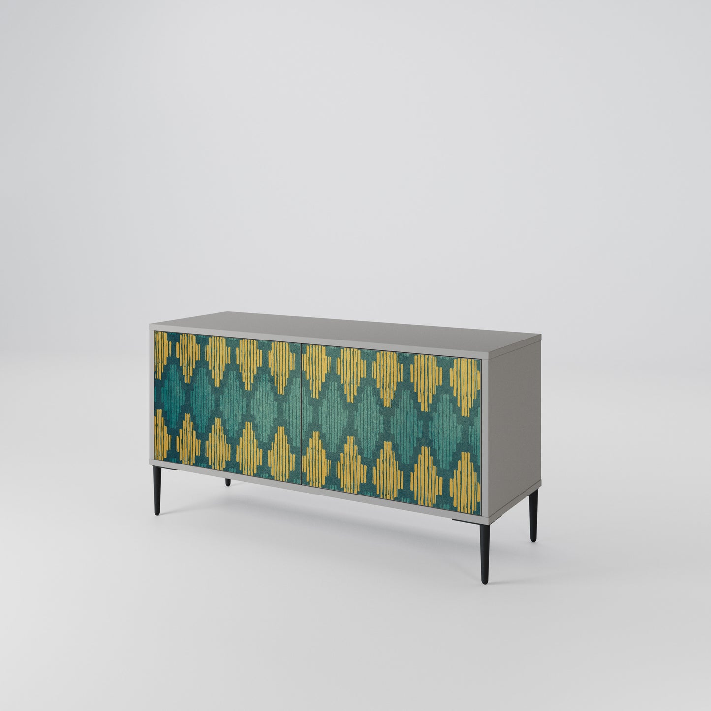 POLYGONS Compact 2-Door TV Cabinet