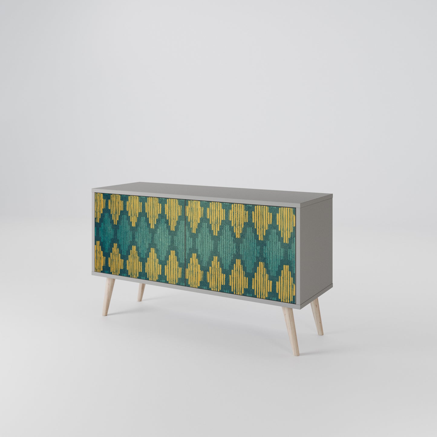 POLYGONS Compact 2-Door TV Cabinet