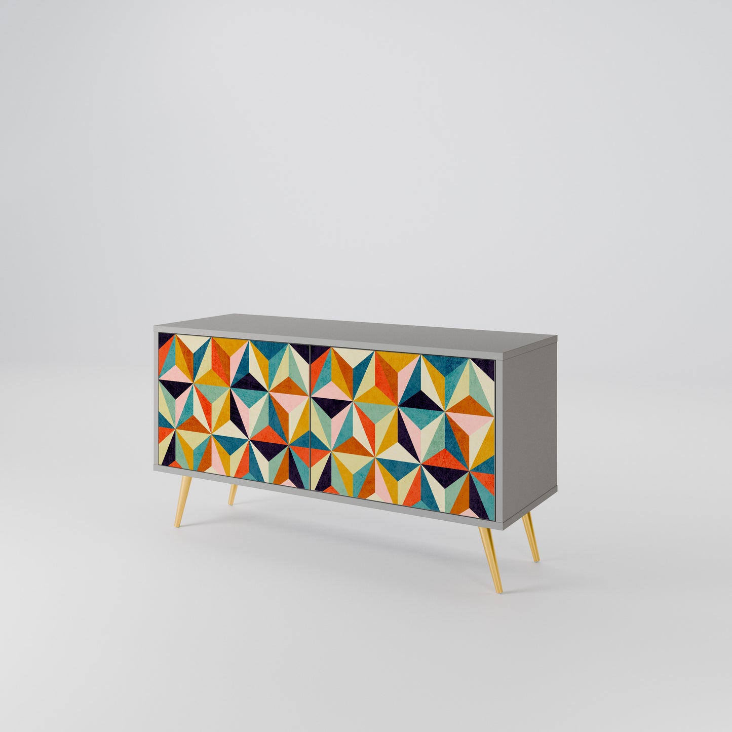 TESSELATE TREASURES Compact 2-Door TV Cabinet