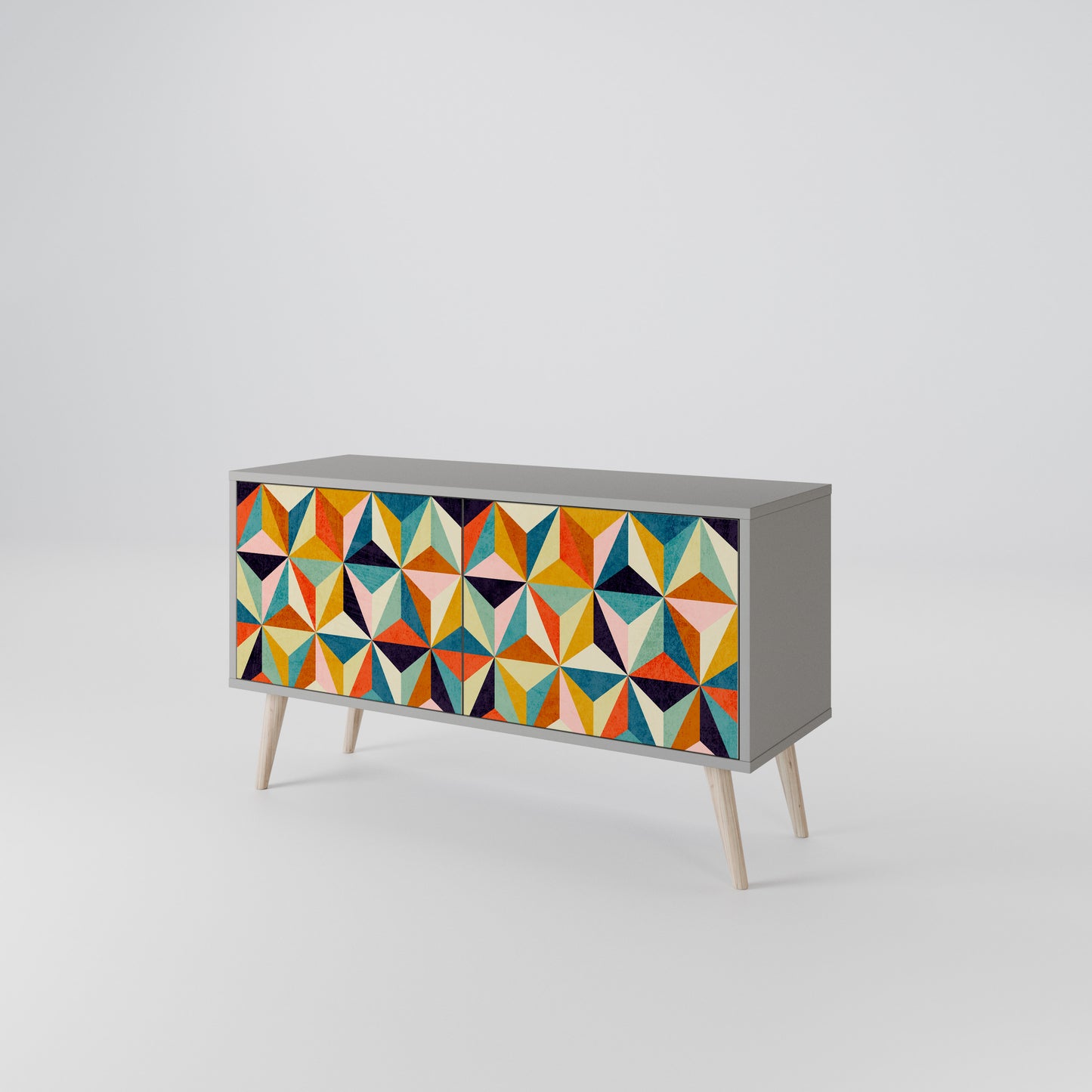 TESSELATE TREASURES Compact 2-Door TV Cabinet