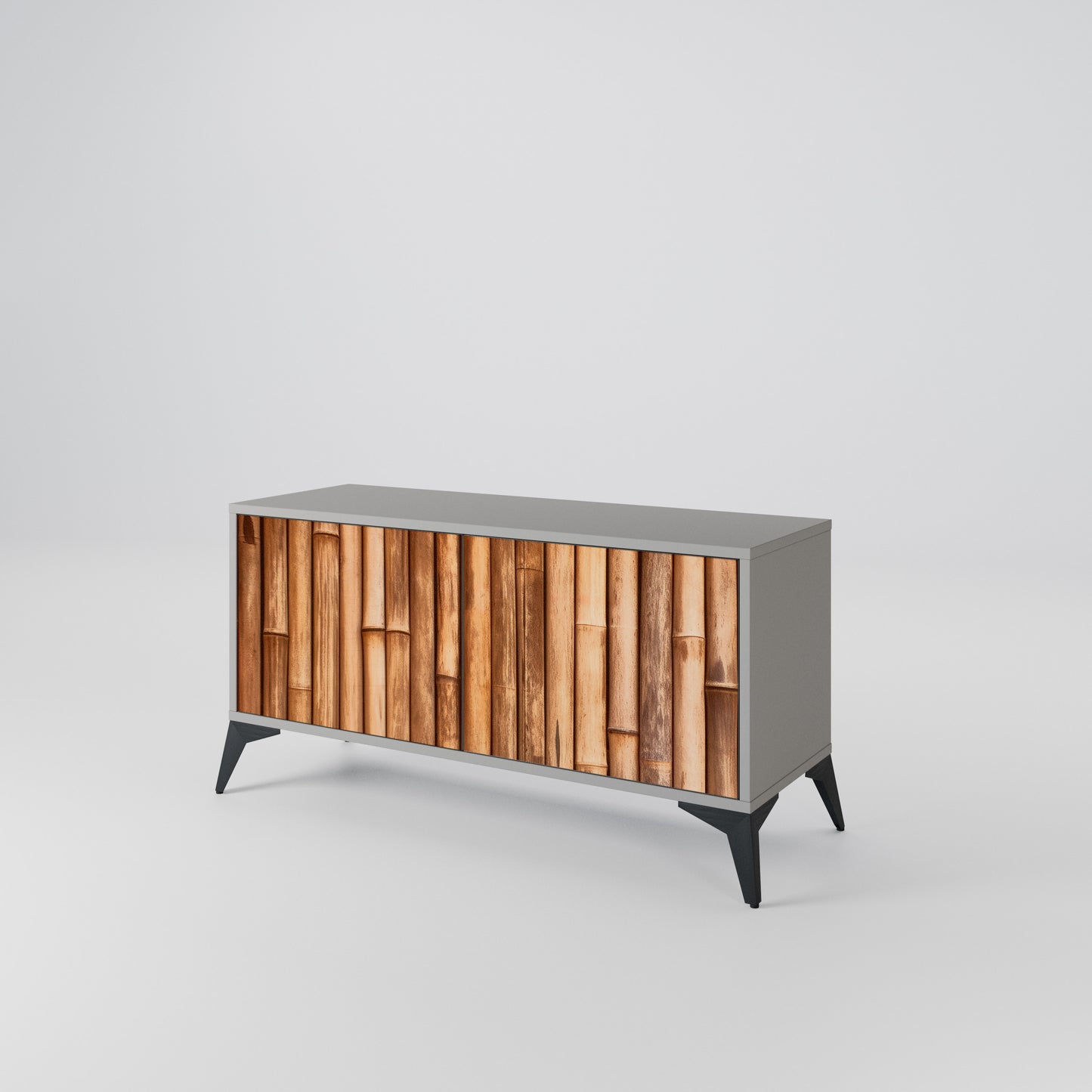 NATURAL WOOD Mobile TV Compatto a 2 Ante