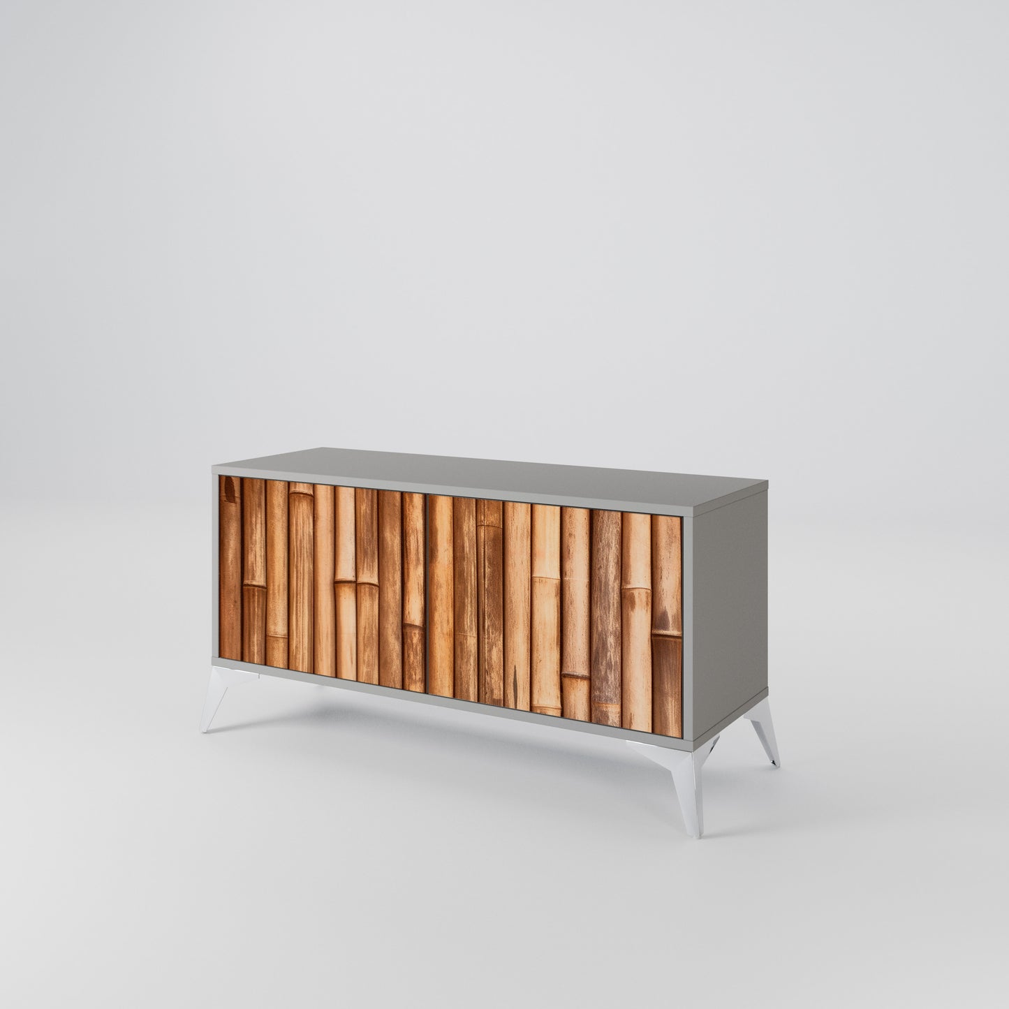 NATURAL WOOD Mobile TV Compatto a 2 Ante