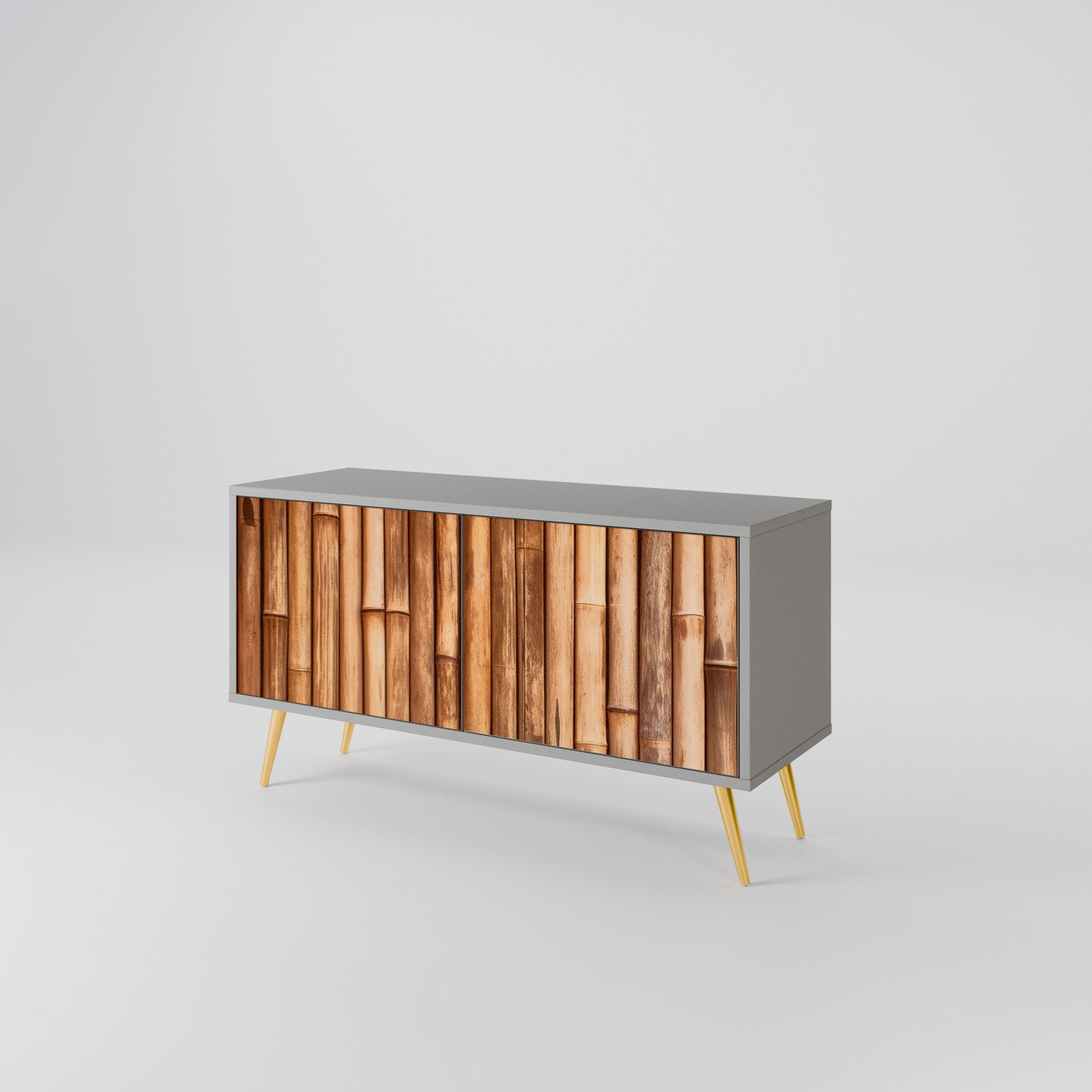 NATURAL WOOD Mobile TV Compatto a 2 Ante