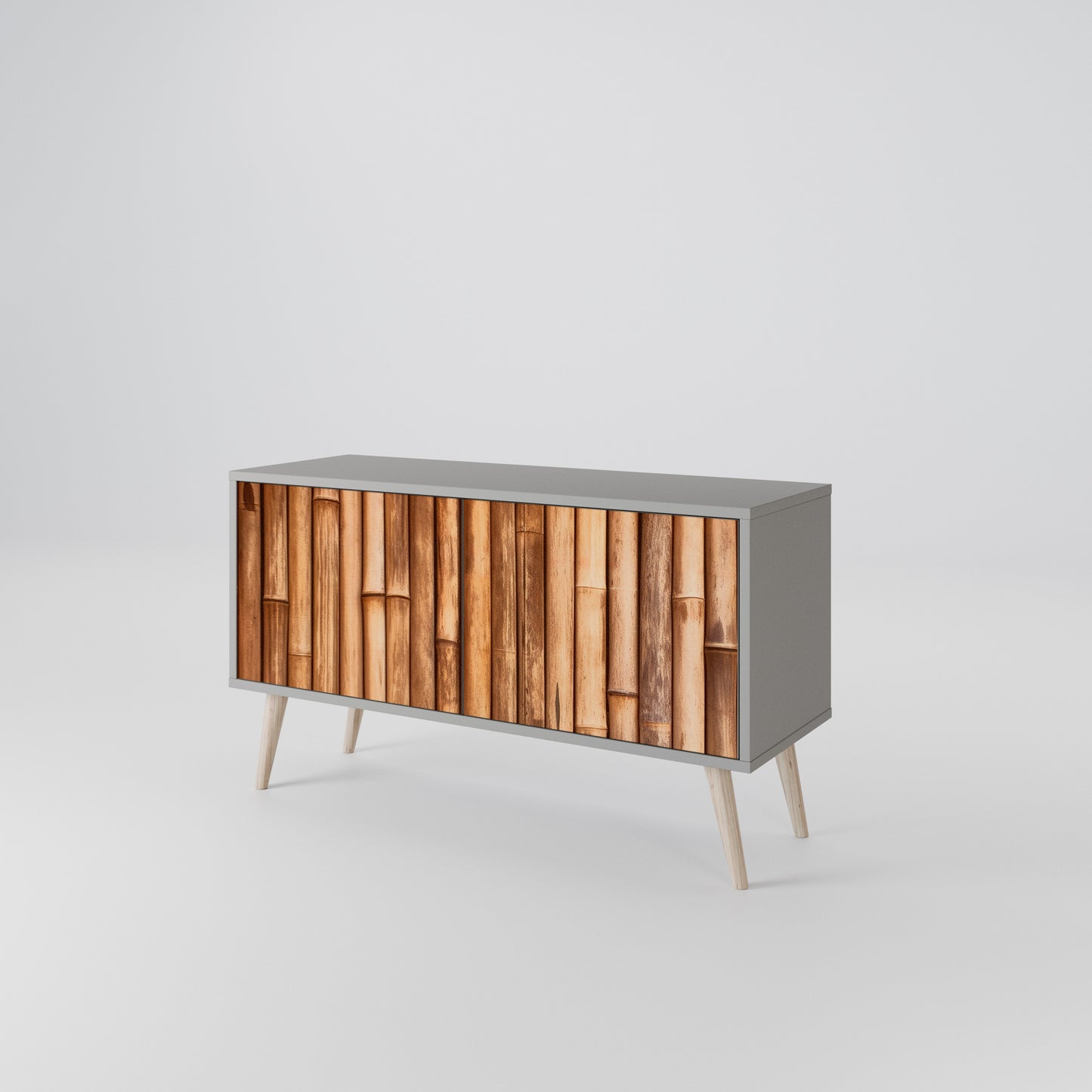 NATURAL WOOD Mobile TV Compatto a 2 Ante