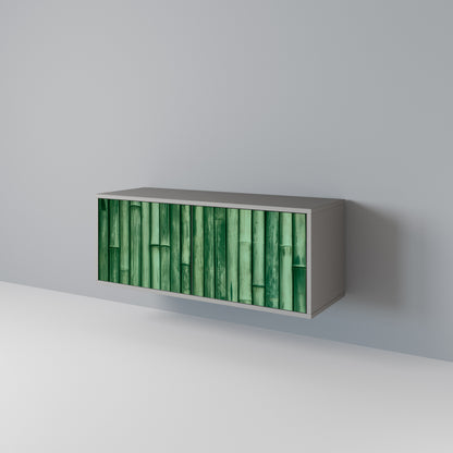 NATURAL GREEN Compact 2-Door TV Cabinet