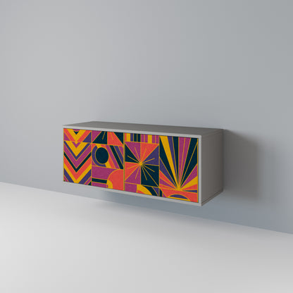ELECTRIC PATTERNS Mobile TV Compatto a 2 Ante