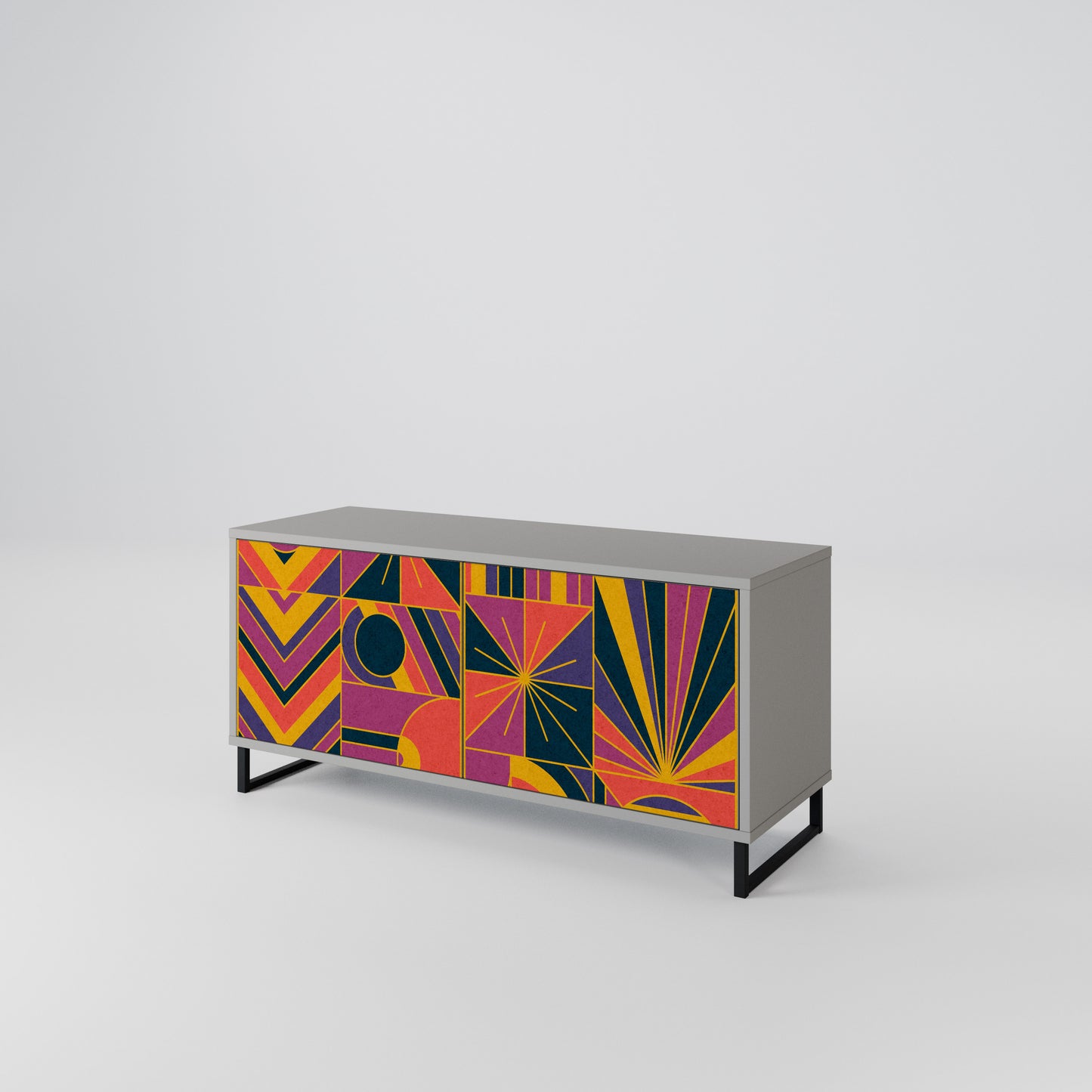 ELECTRIC PATTERNS Mobile TV Compatto a 2 Ante