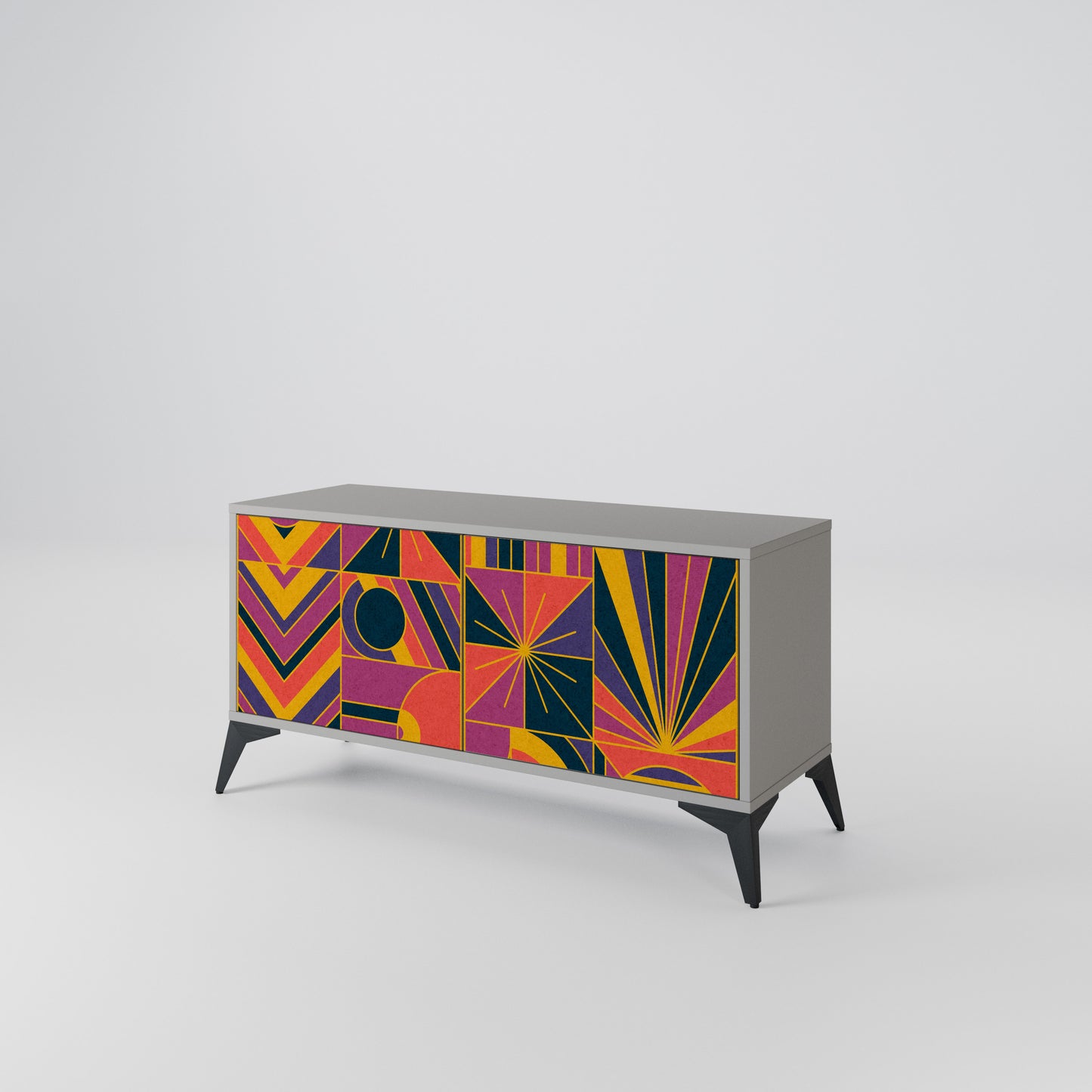 ELECTRIC PATTERNS Mobile TV Compatto a 2 Ante