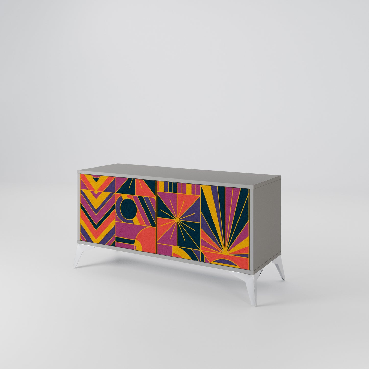 ELECTRIC PATTERNS Mobile TV Compatto a 2 Ante
