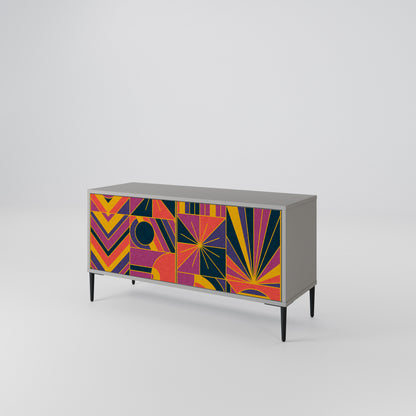 ELECTRIC PATTERNS Mobile TV Compatto a 2 Ante