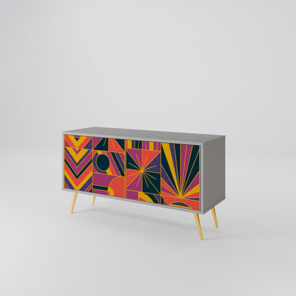ELECTRIC PATTERNS Mobile TV Compatto a 2 Ante