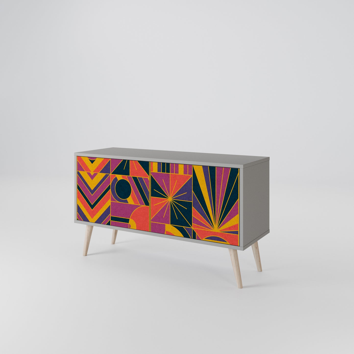 ELECTRIC PATTERNS Mobile TV Compatto a 2 Ante