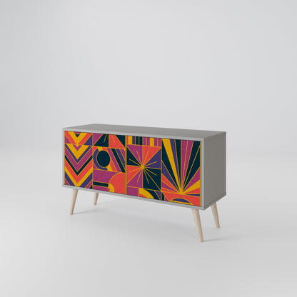 ELECTRIC PATTERNS Mobile TV Compatto a 2 Ante