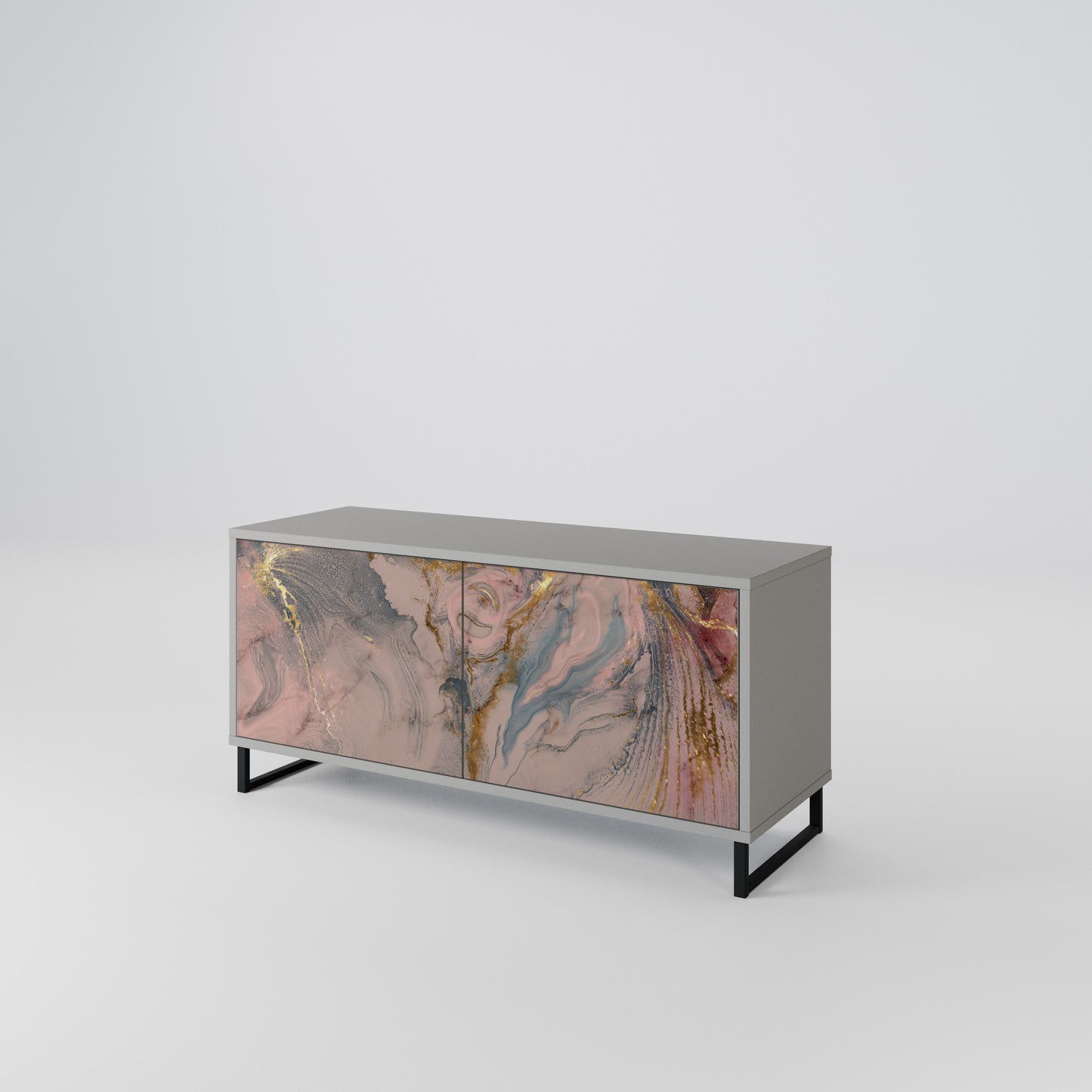 GILDED SWIRLS Mobile TV Compatto a 2 Ante