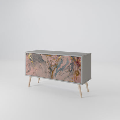 GILDED SWIRLS Mobile TV Compatto a 2 Ante