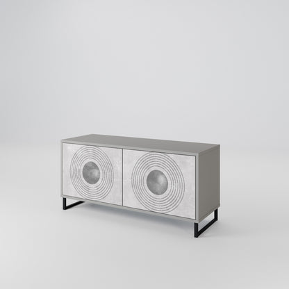 SOLID CIRCLES Mobile TV Compatto a 2 Ante