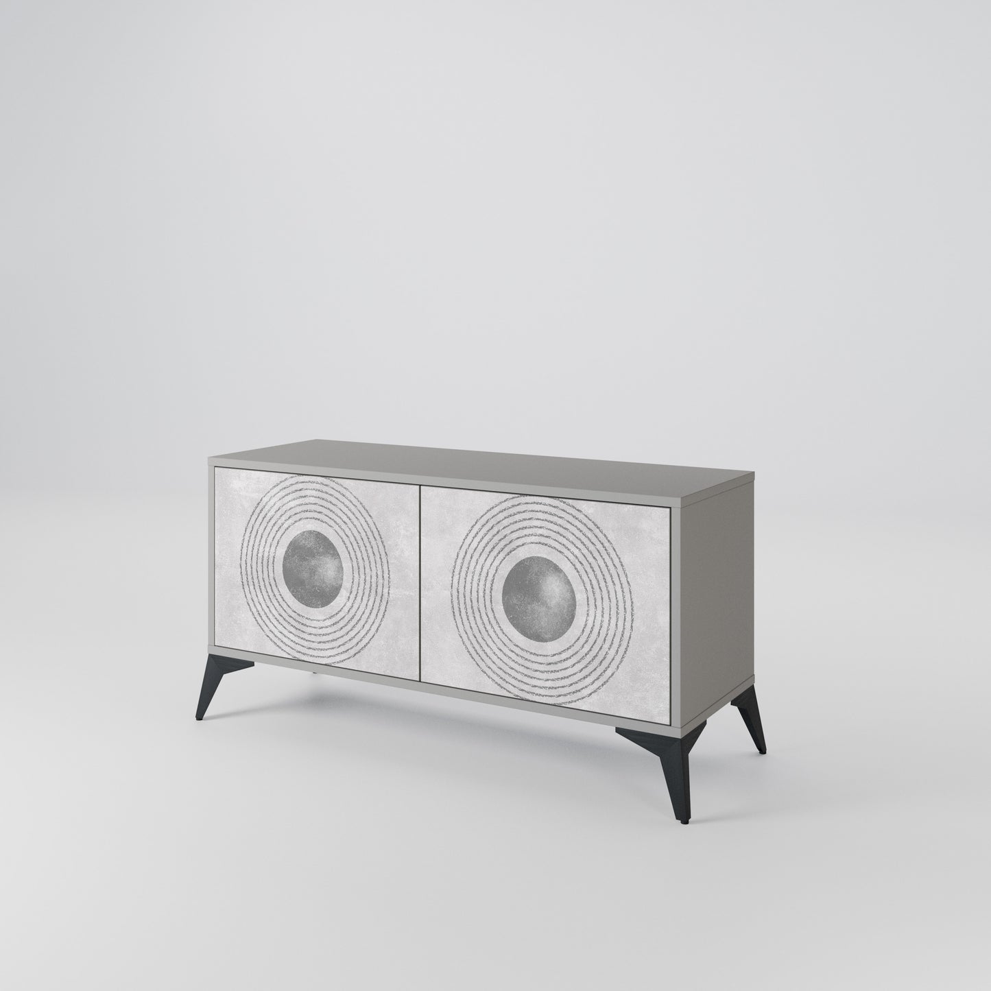 SOLID CIRCLES Mobile TV Compatto a 2 Ante