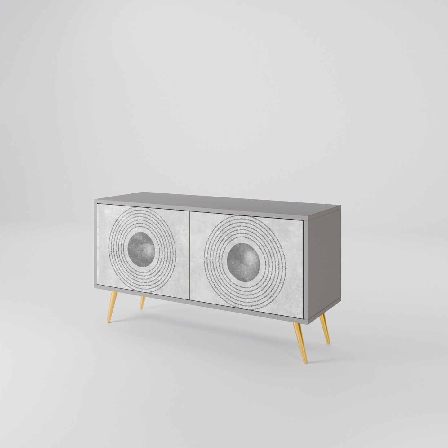 SOLID CIRCLES Mobile TV Compatto a 2 Ante