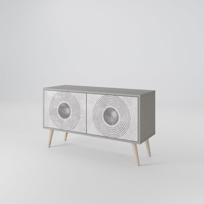 SOLID CIRCLES Mobile TV Compatto a 2 Ante