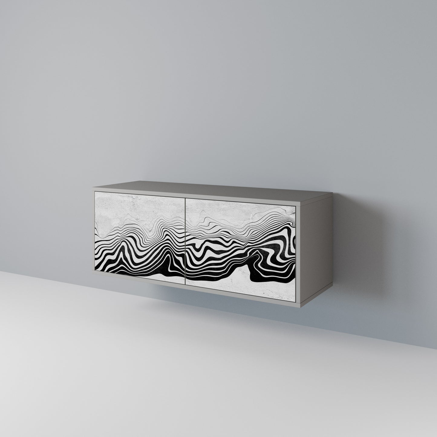 MONOCHROME MIRAGE Mobile TV Compatto a 2 Ante